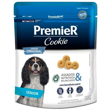 Biscoito Premier Cookie para Cães Sênior Sabor Original 250g