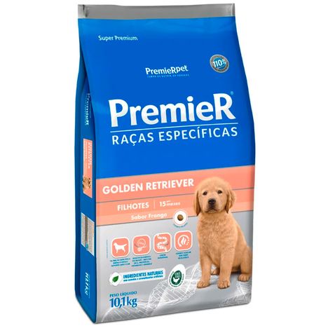 Ração Premier Raças Específicas para Golden Retriever Filhotes Sabor Frango 10,1 kg Ração Premier Raças Específicas para Golden Retriever Filhotes Sabor Frango 10,1 kg