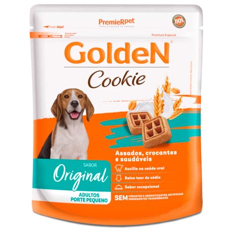 Biscoito Golden Cookie para Cães Adultos de Porte Pequeno Sabor Original 750g Biscoito Golden Cookie para Cães Adultos de Porte Pequeno Sabor Original 750g