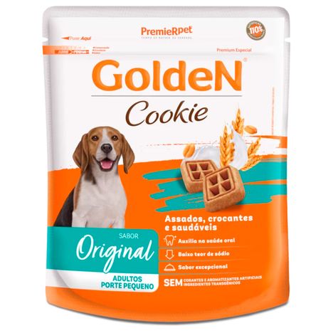 Biscoito Golden Cookie para Cães Adultos de Porte Pequeno Sabor Original 750gr