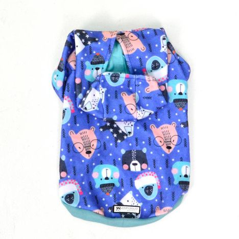 Roupinha Blusão Bichos Azul N02 - Emporium Distripet