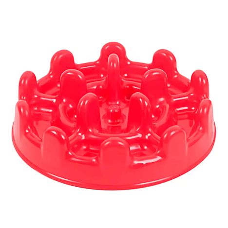 Comedouro Lento Pet Fit Vermelho - Pet Games Comedouro Lento Pet Fit Vermelho - Pet Games
