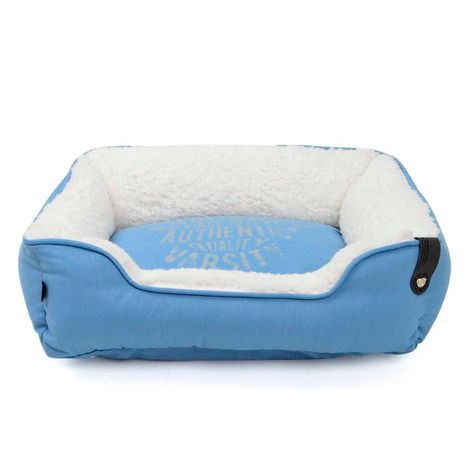 Cama Sarja com Carneirinho Azul M - Emporium Distripet Cama Sarja com Carneirinho Azul M - Emporium Distripet