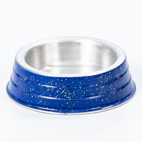 Comedouro de Alumínio Pesado Filhote Azul - Nf Pet Comedouro de Alumínio Pesado Filhote Azul - Nf Pet