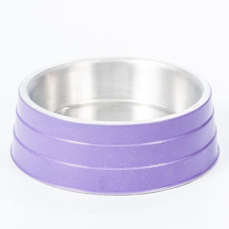 Comedouro de Alumínio Pesado Gigante Lilas - Nf Pet Comedouro de Alumínio Pesado Gigante Lilas - Nf Pet