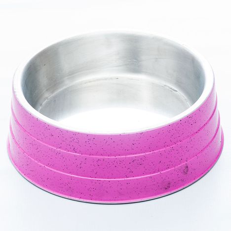 Comedouro de Alumínio Pesado Grande Rosa - Nf Pet Comedouro de Alumínio Pesado Grande Rosa - Nf Pet