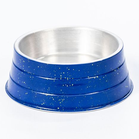 Comedouro de Alumínio Pesado Pequeno Azul - Nf Pet Comedouro de Alumínio Pesado Pequeno Azul - Nf Pet