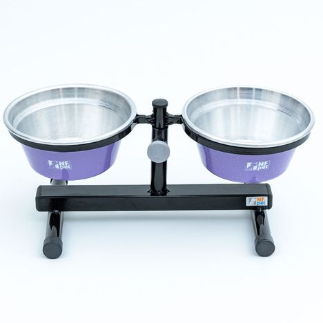 Comedouro Duplo Premium Mini Lilas - Nf Pet Comedouro Duplo Premium Mini Lilas - Nf Pet