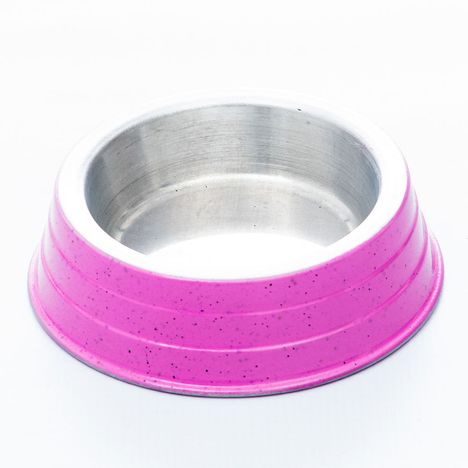 Comedouro de Alumínio Pesado Filhote Rosa - Nf Pet Comedouro de Alumínio Pesado Filhote Rosa - Nf Pet