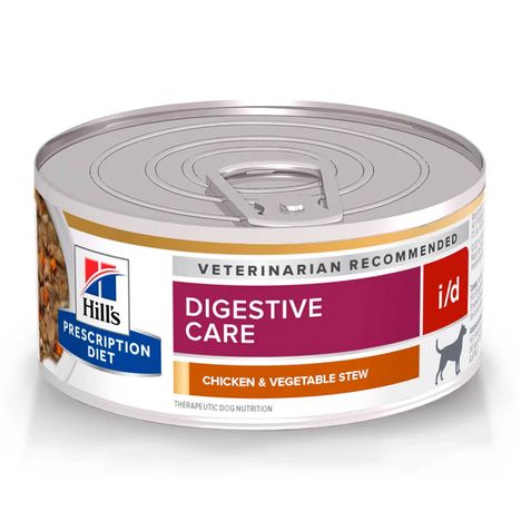 Ração Úmida Hill's Prescription Diet Cuidado Digestivo i/d para Cães Sabor Frango e Vegetais 156g