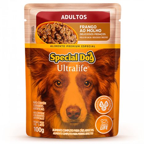 Sachê Special Dog Ultralife para Cães Adultos Sabor Frango com Bata-Doce 100g