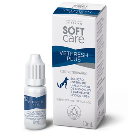 Colírio Soft Care Vetfresh Plus para Cães e Gatos 10ml