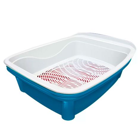 Caixa de Areia Classic Plus Furacão Pet para Gatos Azul Caixa de Areia Classic Plus Furacão Pet para Gatos Azul