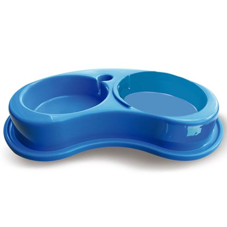Comedouro Plástico Anti-Formiga Joy Duplo 1.550Ml - G Azul - Furacão Pet Comedouro Plástico Anti-Formiga Joy Duplo 1.550Ml - G Azul - Furacão Pet