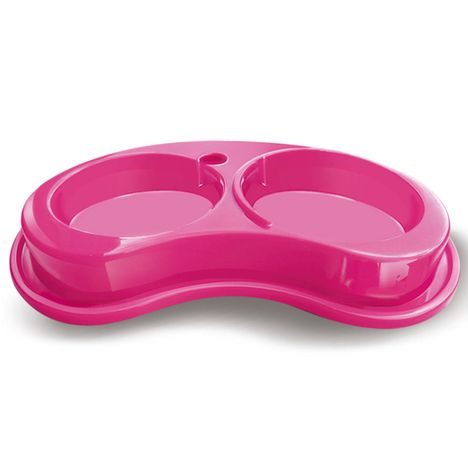 Comedouro Plástico Anti-Formiga Joy Duplo 1.000Ml - M Rosa - Furacão Pet Comedouro Plástico Anti-Formiga Joy Duplo 1.000Ml - M Rosa - Furacão Pet