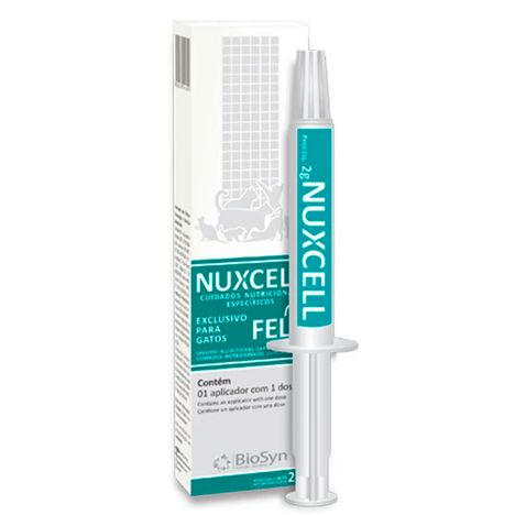 Suplemento Nuxcell Fel Seringa para Gatos 2g Suplemento Nuxcell Fel Seringa para Gatos 2g