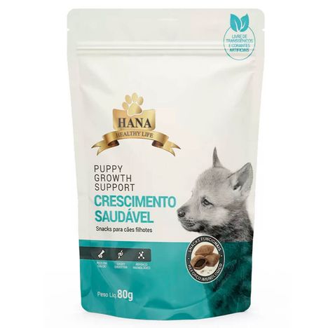 Snack Hana Nuggets Puppy Growth para Cães 80g Snack Hana Nuggets Puppy Growth para Cães 80g