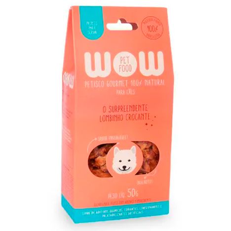 Petisco Wow Pet Food O Surpreendente Lombinho Crocante Cães 50g Petisco Wow Pet Food O Surpreendente Lombinho Crocante Cães 50g