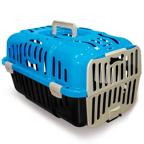 Caixa de Transporte Furacão Pet Joy Azul - n01