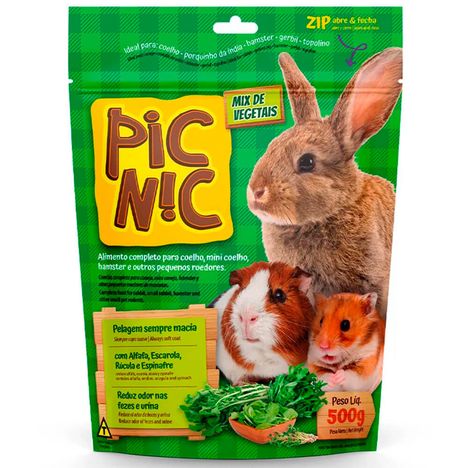 Ração Zootekna Pic Nic Mix de Vegetais para Roedores 500g Ração Zootekna Pic Nic Mix de Vegetais para Roedores 500g