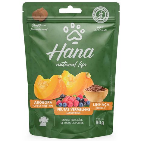 Hana Nuggets Snacks de Abóbora, Frutas Vermelhas e Linhaça 80gr