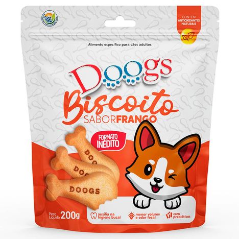 Biscoito para cachorro Doogs Frango 200gr