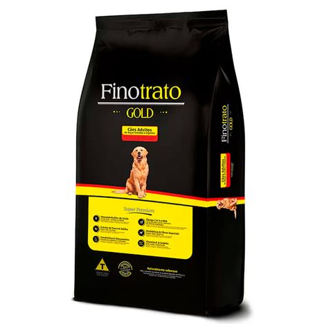 Ração Finotrato Gold para Cães Adultos de Porte Grande e Gigante 20 kg Ração Finotrato Gold para Cães Adultos de Porte Grande e Gigante 20 kg