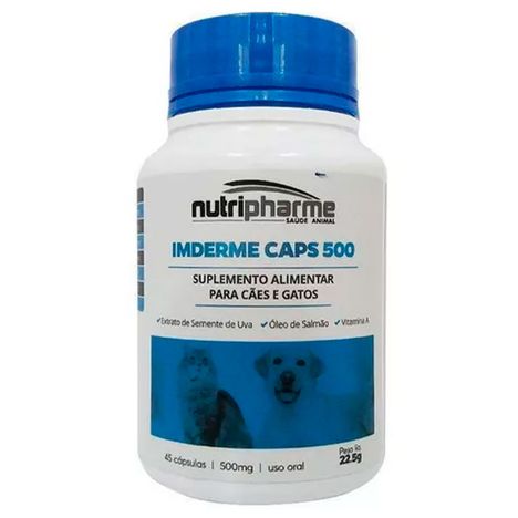 Suplemento Imderme Caps Alimentar 500 mg com 45 Capsúla