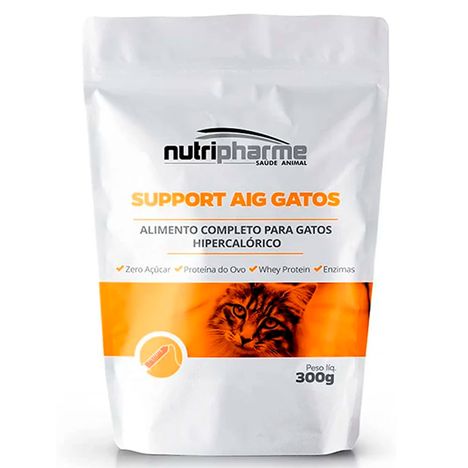 Alimento Completo Nutripharme Support AIG para Gatos Hipercalórico 300g