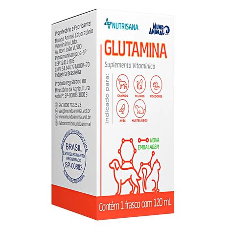 Suplemento Nutrisana Glutamina para Cães e Gatos 20ml