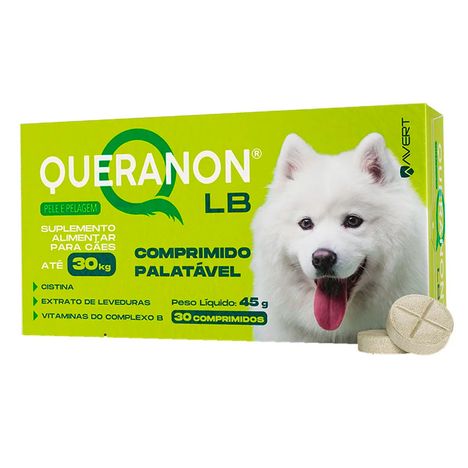 Suplemento Alimentar Avert Queranon LB para Cães 30 Comprimidos