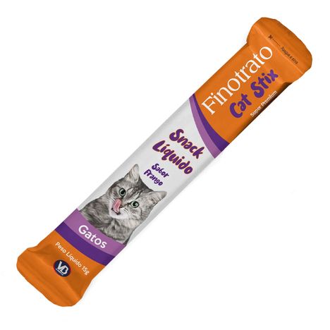 Petisco Úmido Finotrato Cat Stix Frango Gatos 15g - 1Un. Petisco Úmido Finotrato Cat Stix Frango Gatos 15g - 1Un.