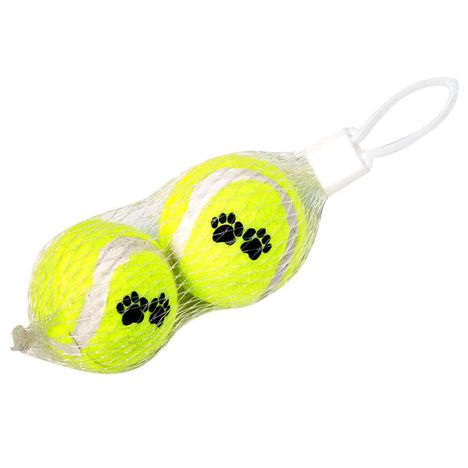 Brinquedo Chalesco Bola de Tenis 2 Unidades para Cães - Cores Sortidas