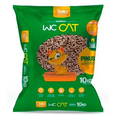 Granulado de Madeira WC Cat Pinus 10kg