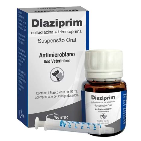 Medicamento Syntec Diaziprim Oral para Cães e Gatos - 20 ml