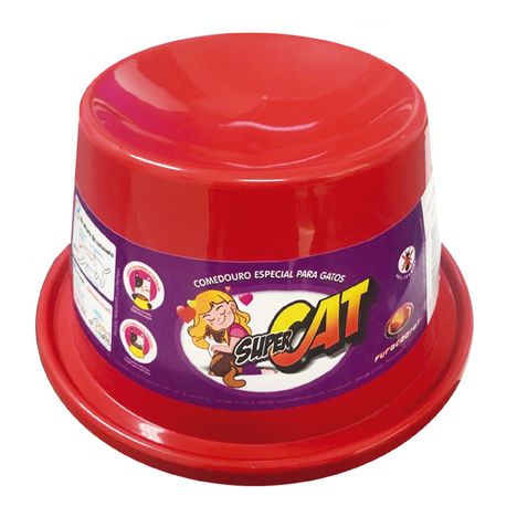 Comedouro Plástico para Gato Super Cat - 200Ml