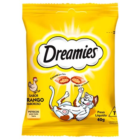 Petisco Dreamies Frango Para Gatos Adultos 40g Petisco Dreamies Frango Para Gatos Adultos 40g