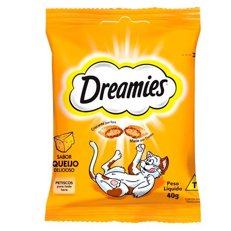 Petisco Dreamies Queijo Para Gatos Adultos 40 g Petisco Dreamies Queijo Para Gatos Adultos 40 g
