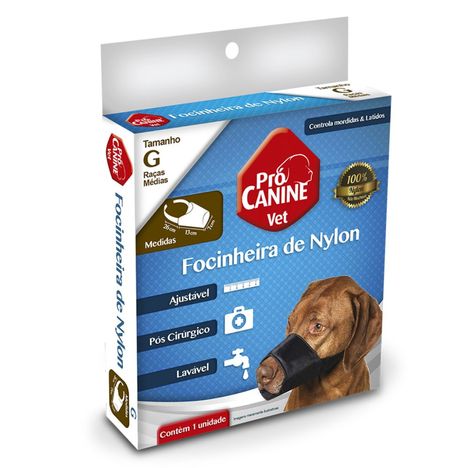 Focinheira de Nylon Procanine N°4 Tamanho G Focinheira de Nylon Procanine N°4 Tamanho G