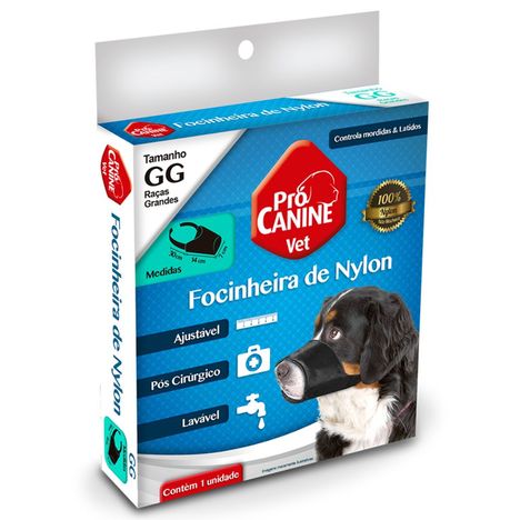 Focinheira de Nylon Procanine N°5 Tamanho GG Focinheira de Nylon Procanine N°5 Tamanho GG
