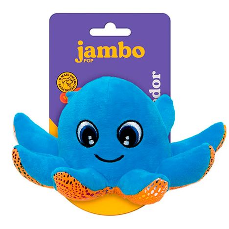 Mordedor Pelúcia Pop Aqua Octopus - Jambo Mordedor Pelúcia Pop Aqua Octopus - Jambo
