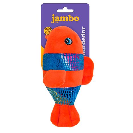 Mordedor Pelúcia Pop Aqua Peixe - Jambo Mordedor Pelúcia Pop Aqua Peixe - Jambo