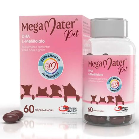 Suplemento Mega Mater Pet para Cães e Gatos 60 Cápsulas Suplemento Mega Mater Pet para Cães e Gatos 60 Cápsulas