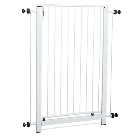 Portão Pet de Segurança para Cães Com Extensor de 10Cm - Metal Pet Portão Pet de Segurança para Cães Com Extensor de 10Cm - Metal Pet