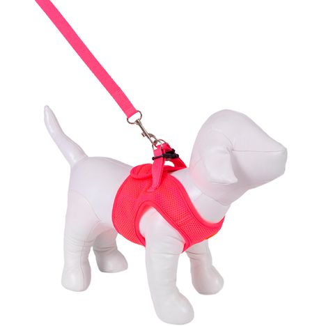 Peitoral Aerado Pink Fluor para Cães G - Urban Puppy