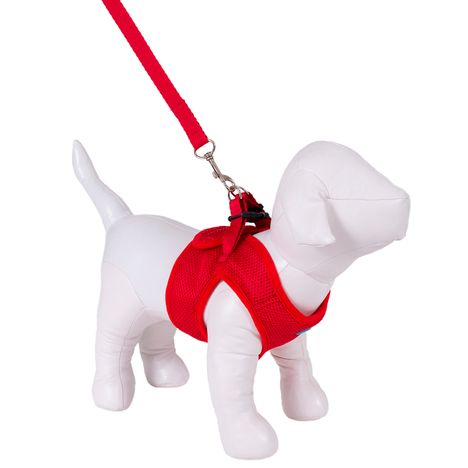 Peitoral Aerado Vermelho para Cães M - Urban Puppy Peitoral Aerado Vermelho para Cães M - Urban Puppy