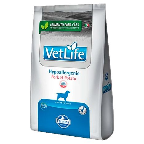 Ração Vet Life Canine Hypoallergenic Pork e Potato para Câes Adultos 10,1 kg Ração Vet Life Canine Hypoallergenic Pork e Potato para Câes Adultos 10,1 kg