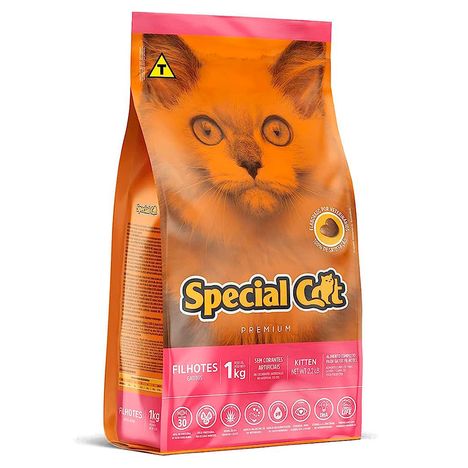 Ração Premium Special Cat Para Gatos Filhotes 1 kg Ração Premium Special Cat Para Gatos Filhotes 1 kg