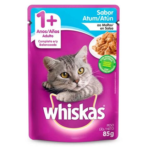 Ração Úmida Whiskas Sachê para Gatos Adultos Sabor Atum 85g Ração Úmida Whiskas Sachê para Gatos Adultos Sabor Atum 85g
