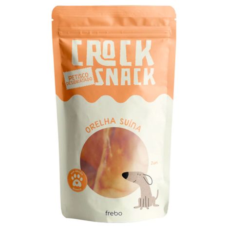 CrockSnack Orelha Suína Desidratada para Cães 2un